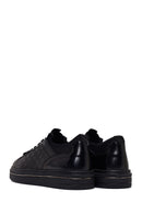 Male Black Lace-Up Leather Sneaker | Derimod