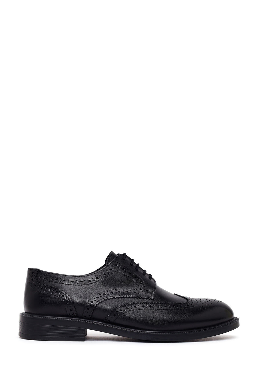 Male Black Lace-up Leather Classic Shoes 26SFD664118 | Derimod