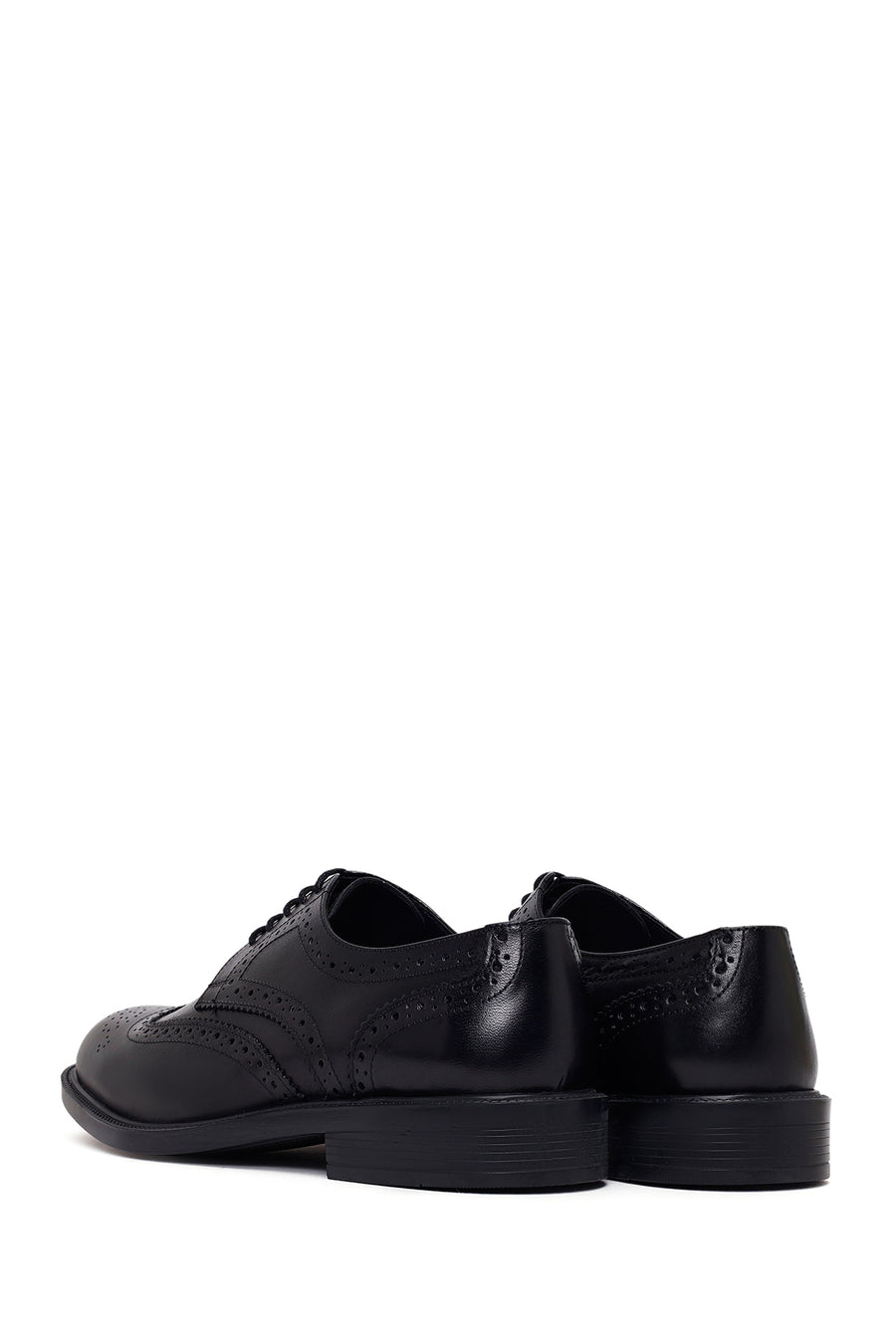 Male Black Lace-up Leather Classic Shoes