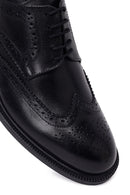 Male Black Lace-up Leather Classic Shoes | Derimod