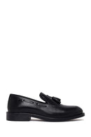 Erkek Siyah Püsküllü Deri Klasik Loafer | Derimod