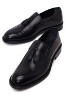 Erkek Siyah Püsküllü Deri Klasik Loafer | Derimod