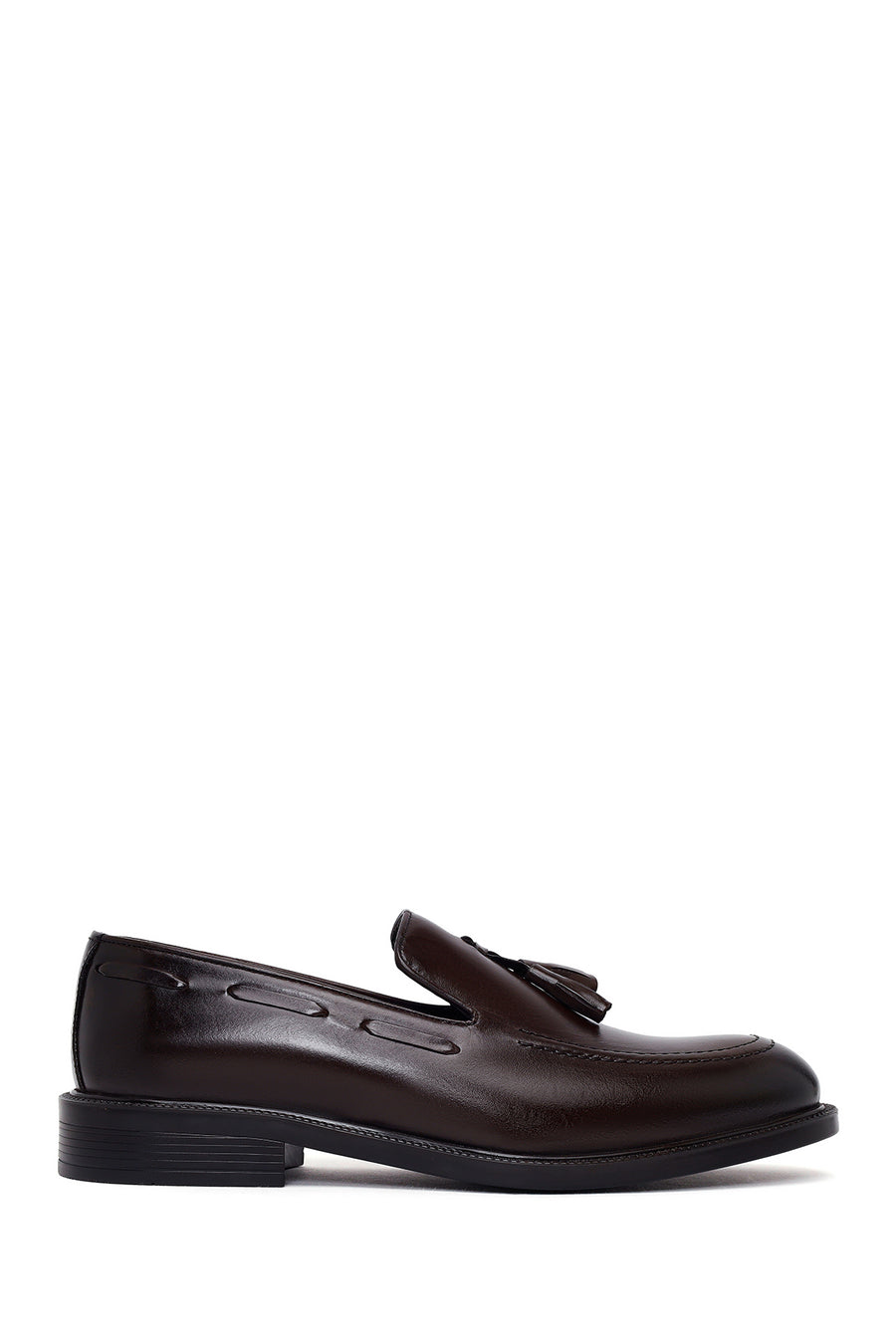 Male Brown Tasselled Leather Classic Loafer 26SFD664218 | Derimod