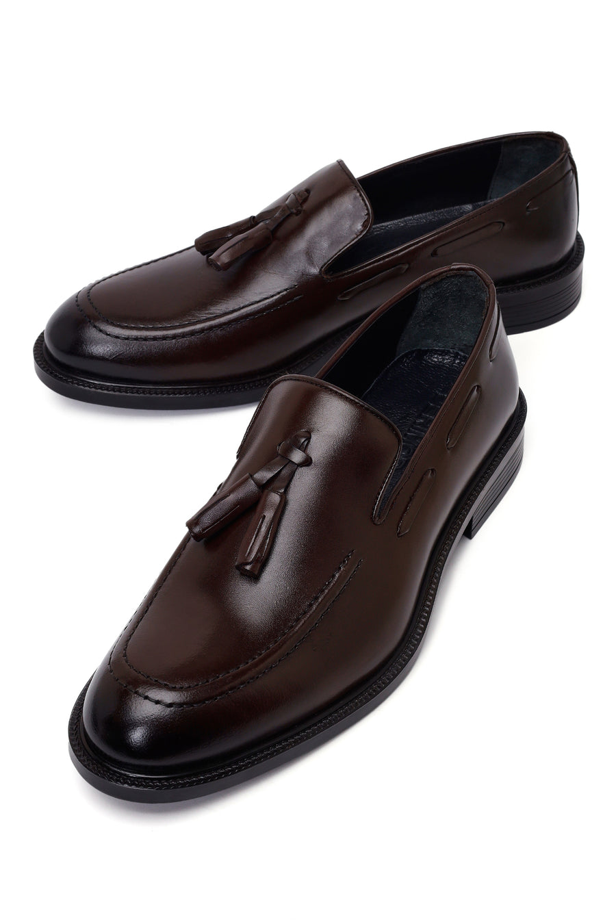 Male Brown Tasselled Leather Classic Loafer