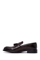 Male Brown Tasselled Leather Classic Loafer | Derimod