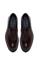 Male Brown Tasselled Leather Classic Loafer | Derimod