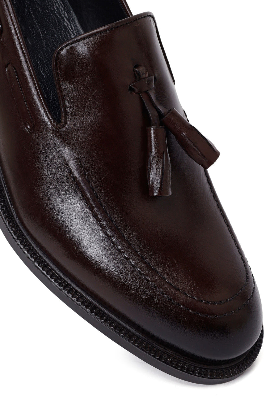 Male Brown Tasselled Leather Classic Loafer