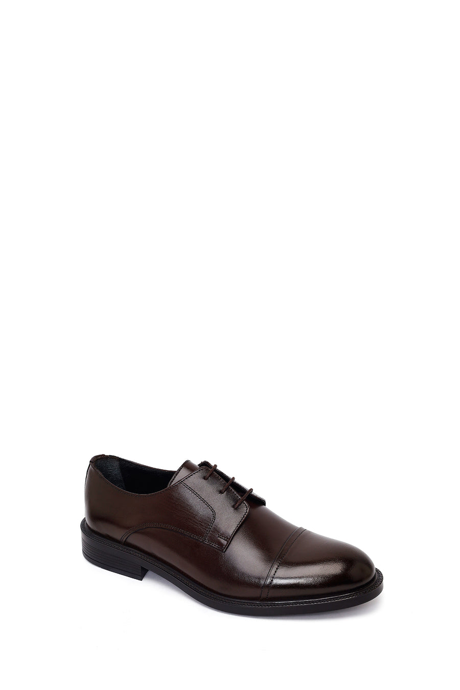 Male Brown Lace-Up Leather Classic Shoes