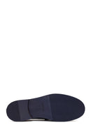 Erkek Lacivert Deri Loafer | Derimod