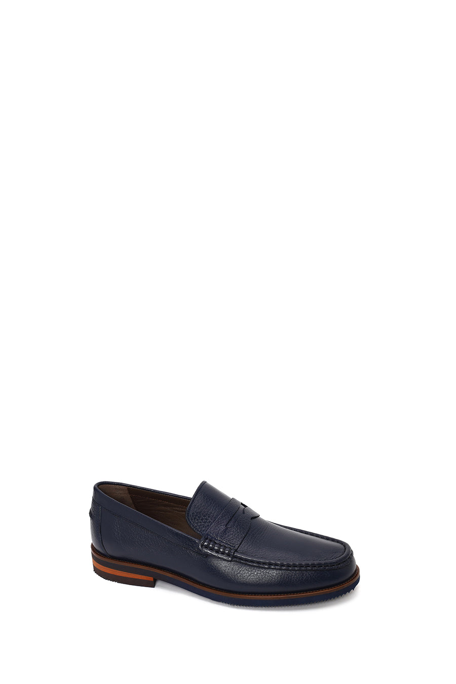 Erkek Lacivert Deri Loafer