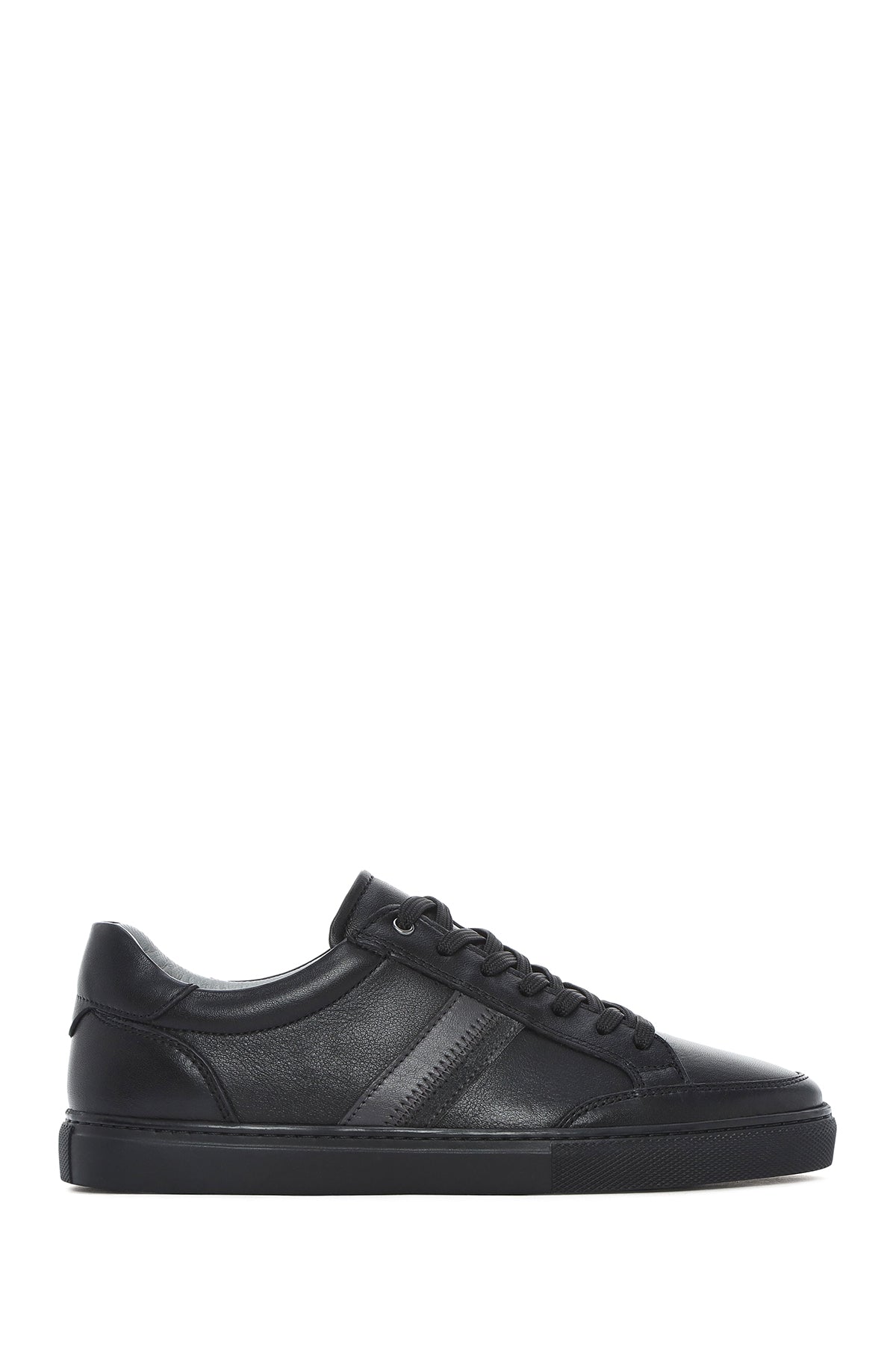 Men's Black Lace-up Leather Sneaker 26SFD674618 | Derimod