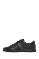 Men's Black Lace-up Leather Sneaker | Derimod