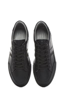 Men's Black Lace-up Leather Sneaker | Derimod