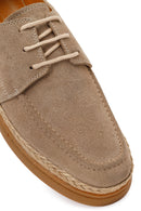 Men's Beige Lace-up Suede Leather Casual Shoes | Derimod