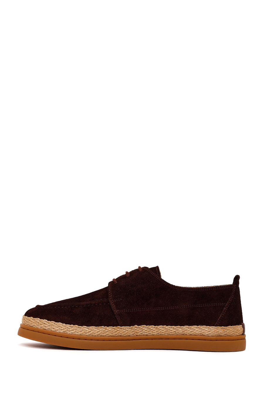Men's Brown Lace-Up Suede Leather Casual Shoes