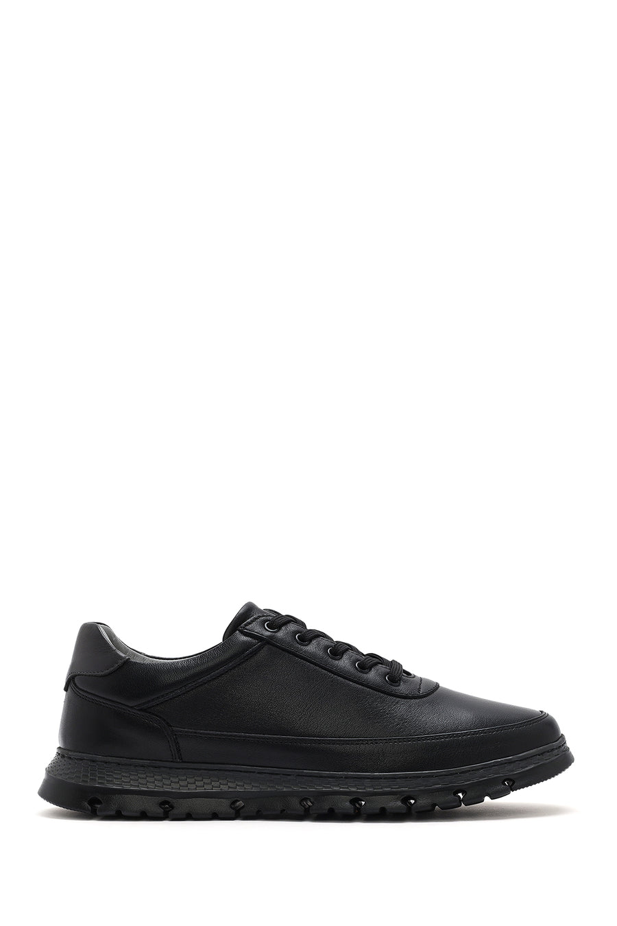 Men's Black Lace-up Leather Sneaker 26SFD674918 | Derimod