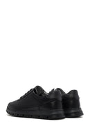 Men's Black Lace-up Leather Sneaker | Derimod