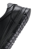 Men's Black Lace-up Leather Sneaker | Derimod