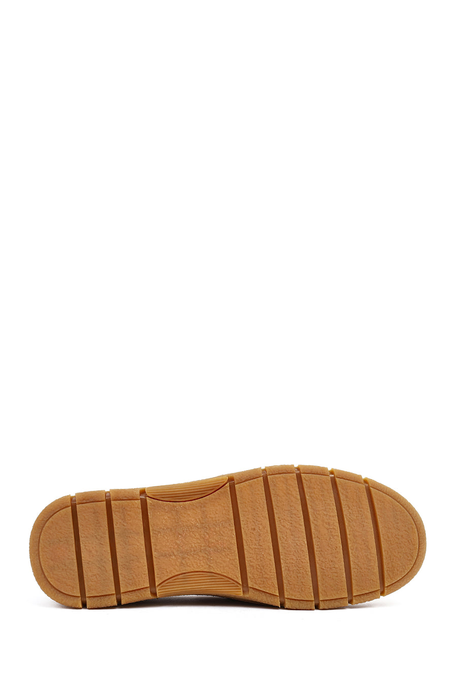 Erkek Taba Kalın Tabanlı Süet Deri Loafer