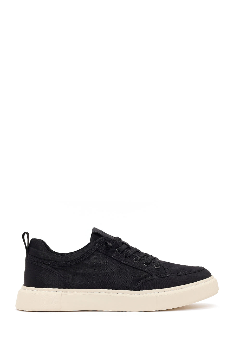 Derimod Zero Erkek Siyah Bağcıklı Kumaş Sneaker 26SFD69036F | Derimod