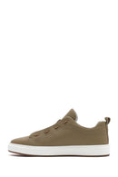 Erkek Bej Deri Sneaker | Derimod
