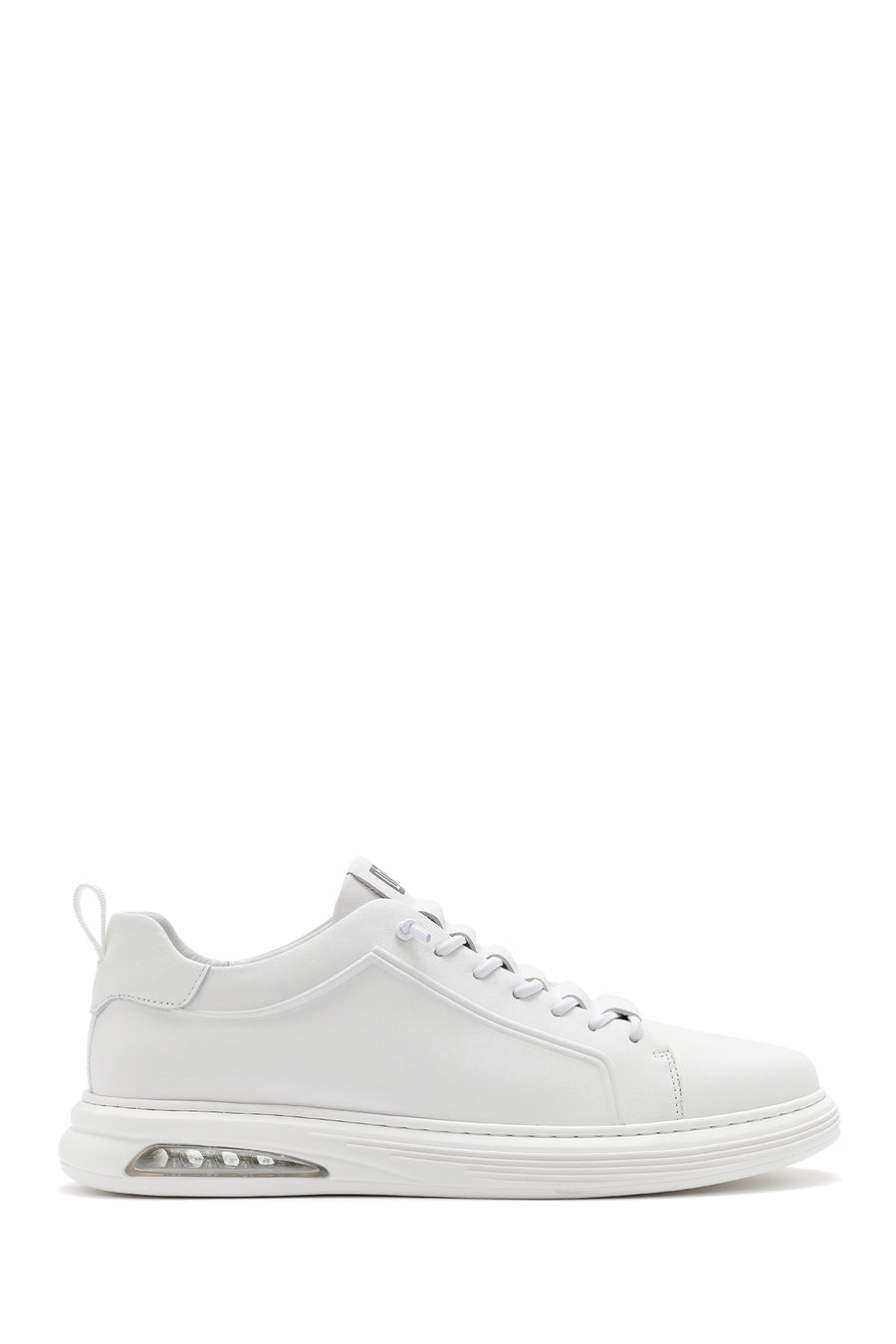 Erkek Beyaz Bağcıklı Deri Sneaker 26SFD692418 | Derimod