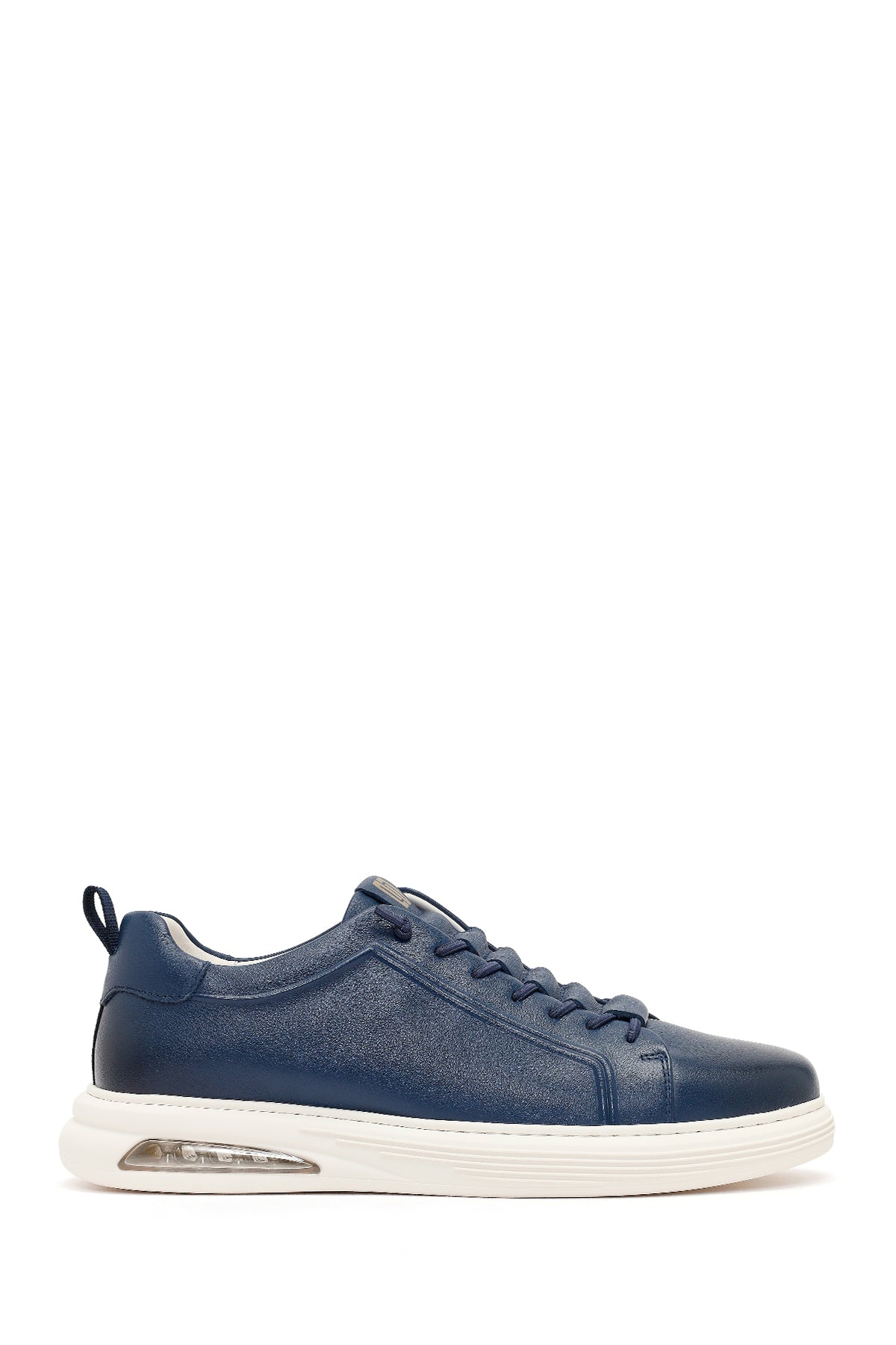 Erkek Lacivert Bağcıklı Deri Sneaker 26SFD692418 | Derimod