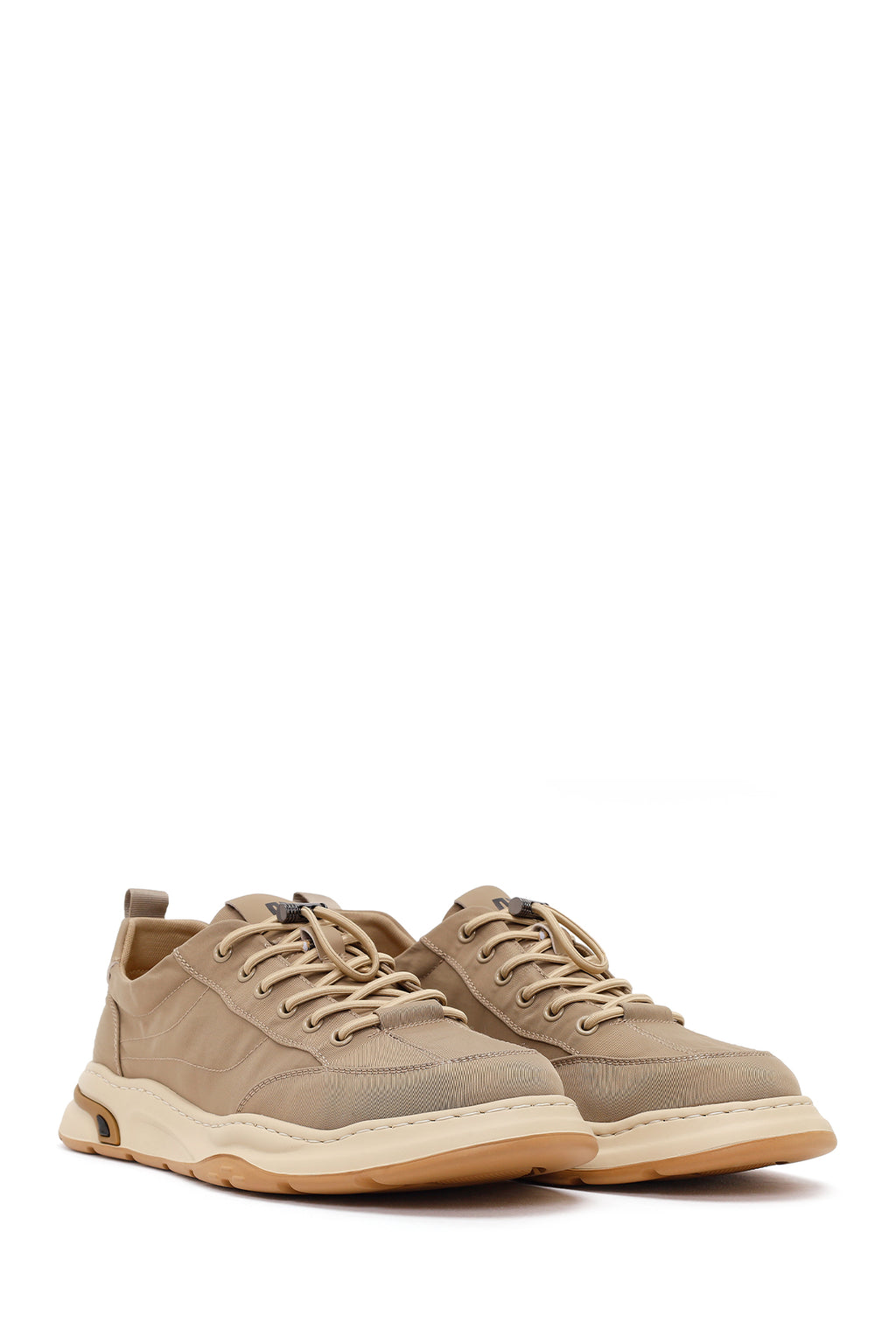 Derimod Zero Erkek Bej Bağcıklı Kumaş Sneaker
