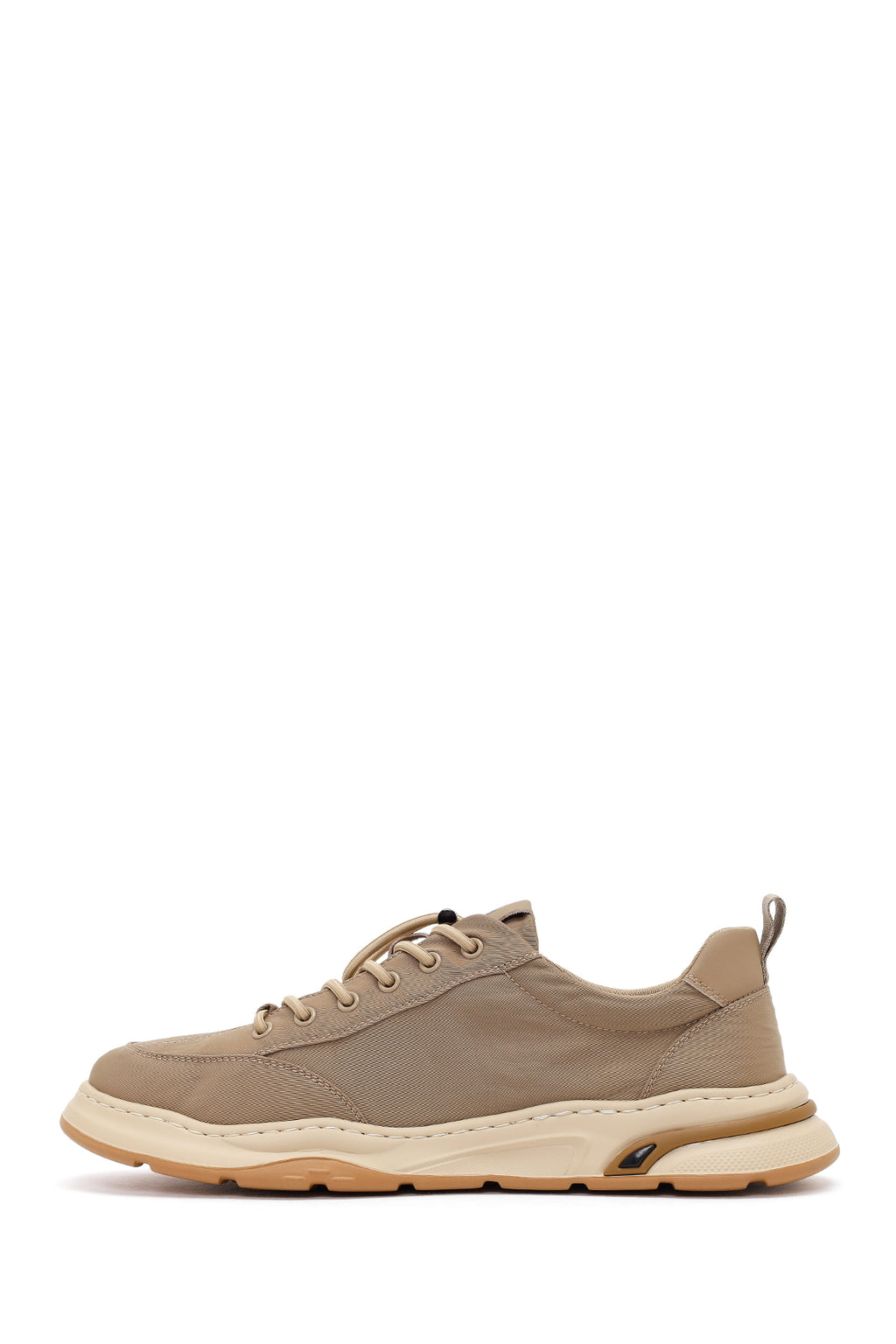 Derimod Zero Erkek Bej Bağcıklı Kumaş Sneaker