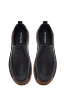 Derimod Fly Erkek Siyah Deri Casual Loafer | Derimod