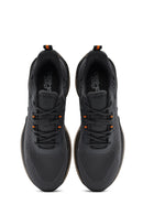 Derimod Zero Men's Gray Lace-Up Thick Soled Fabric Sneaker | Derimod