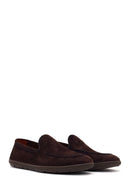 Erkek Kahverengi Süet Deri Casual Loafer | Derimod