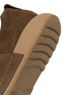 Male Khaki Lace-up Nubuck Leather Casual Shoes | Derimod