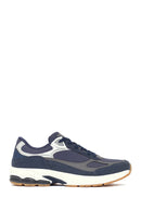 Erkek Lacivert Kalın Tabanlı Bağcıklı Sneaker | Derimod