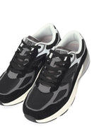 Erkek Siyah Kalın Tabanlı Bağcıklı Deri Sneaker | Derimod