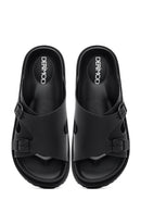 Men's Black Slippers | Derimod