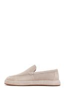 Erkek Gri Süet Deri Casual Loafer | Derimod