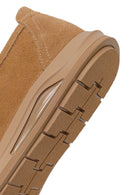 Male Beige Lace-Up Thick-Soled Suede Leather Casual Shoes | Derimod