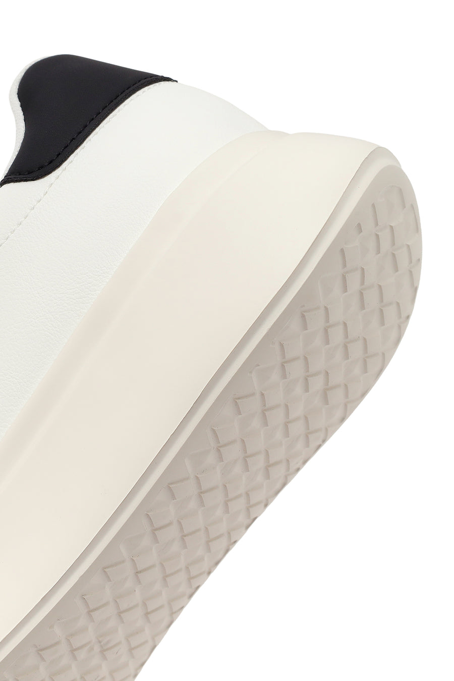 Erkek Beyaz Bağcıklı Kalın Tabanlı Sneaker