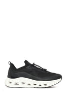 Derimod Zero Male Black Thick-Soled Lace-Up Fabric Sneakers | Derimod