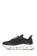 Derimod Zero Male Black Thick-Soled Lace-Up Fabric Sneakers | Derimod