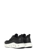 Derimod Zero Male Black Thick-Soled Lace-Up Fabric Sneakers | Derimod