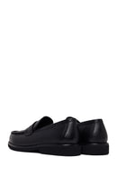 Male Black Leather Casual Loafer | Derimod