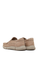 Men's Beige Nubuck Leather Casual Loafer | Derimod