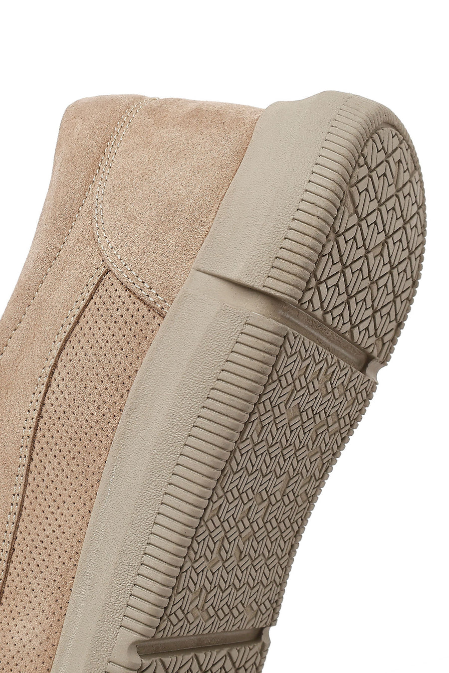 Men's Beige Nubuck Leather Casual Loafer