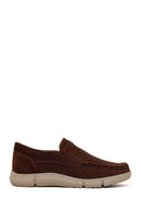 Men's Brown Nubuck Leather Casual Loafer | Derimod