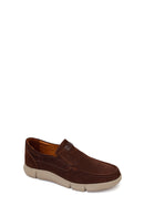 Men's Brown Nubuck Leather Casual Loafer | Derimod
