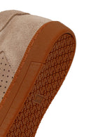 Erkek Bej Bağcıklı Süet Deri Sneaker | Derimod