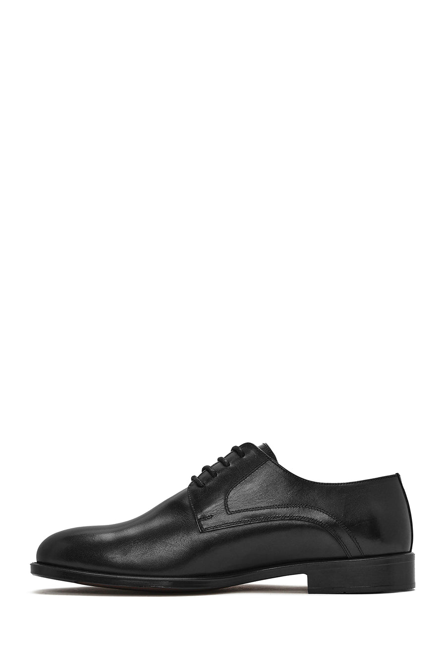 Men's Black Laced Leather Classic Shoes
