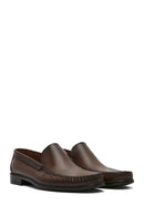 Erkek Kahverengi Deri Loafer | Derimod